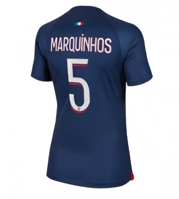 Paris Saint-Germain Marquinhos #5 Koszulka Podstawowych Kobiety 2023-24 Krótki Rękaw